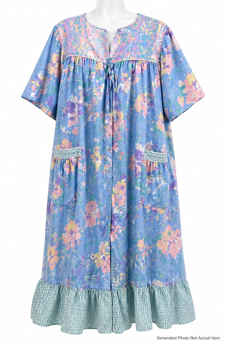 Duster House Dress In Women's Vintage Sleepwear & Robes for sale | eBay