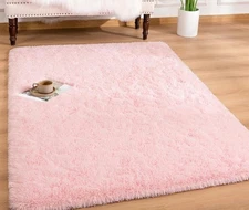 Super Soft Fluffy Indoor Area Rugs 4x6 Feet, Fuzzy Rugs for Bedroom Living Room