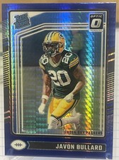 2024 DONRUSS OPTIC JAVON BULLARD BLUE HYPER RATED ROOKIE #246 GREEN BAY PACKERS