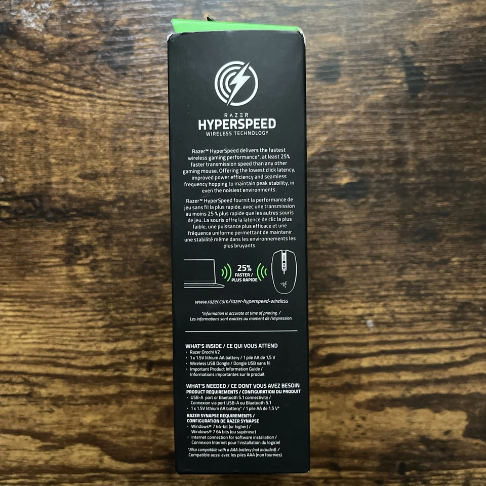 Razer Orochi V2 Wireless Optical Gaming Mouse Black - Image 4 of 4