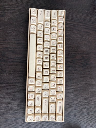 Lofree Touch 69 Tasten Mechanische Tastatur - Tofu Weiß, Roter Schalter, Tri-Mode Wirel