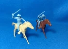 Marx battle of the Blue & Gray matched pair Union cavalry + horses