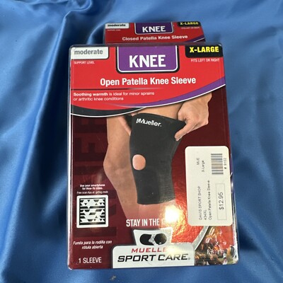 Mueller Sports Medicine Open Patella Knee Sleeve Brand New Sz X Large