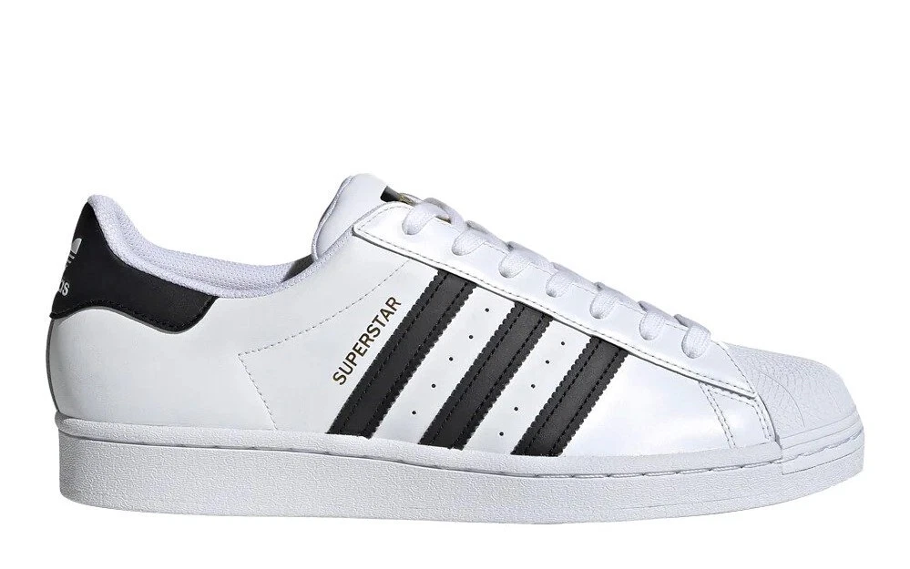 Adidas Originals Men s Superstar Shoes White Black EG4958 H eBay