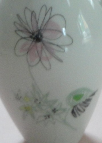 HUTSCHENREUTHER Art Deco WILD ALPINE FLOWERS Vintage Porcelain Pitcher EWER VASE - Picture 7 of 11