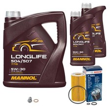 BOSCH &Ouml;lfilter 7 L MANNOL 5W-30 Longlife f&uuml;r Mercedes-Benz C 220 CDI C-Klasse
