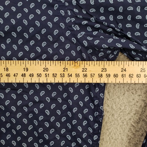 Gap Shirt Mens Large Blue Dots Long Sleeve Button up Classic Casual - Picture 11 of 13