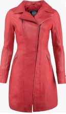 Leather Coat Woman Genuine