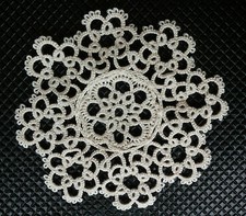 CENTRINO MODELLO CHIACCHIERINO BIANCO ECRU' 4 POLLICI 8 CENTIMETRI CIRCA