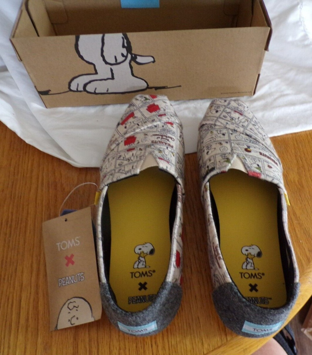 TOMS Womens Size 8 Natural Tan X Peanuts Alpargata Felt Espadrille Slip