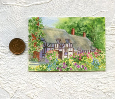 Original watercolor  painting - Art by Sandra Frantz ACEO