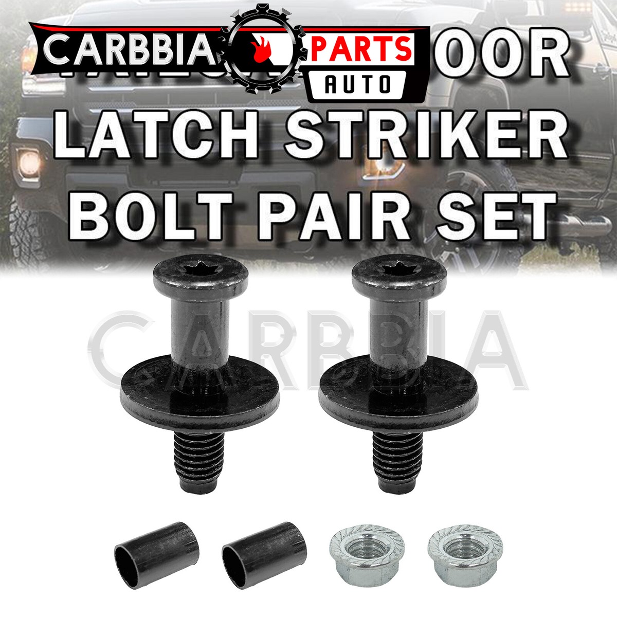 Barrière De Lit Eshai585]Tailgate Tail Gate Latch Striker & Bolt Kit Set Tailgate Hitch Lock - Foto 7