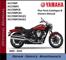 Yamaha XV1700 Road Star Warrior Workshop Service Repair Manual 2002 - 2010 on CD