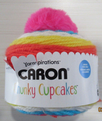 Caron Chunky Cupcakes  JELLY BEAN  100% AcrylicYarn 3.5 oz 100g 138Yds 126 m