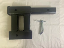 TOPTOW Dual Hitch Extension 2 inch Towing Receiver - 4000lbs 10” Extension