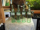Lot of 4 Vintage Coca Cola Bottles  - 16 oz Size