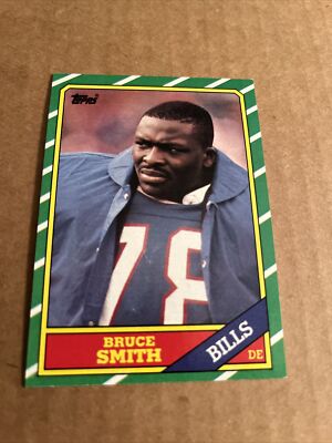 1986 Topps BRUCE SMITH RC ROOKIE #389 Buffalo Bills Football Card (c2 ...