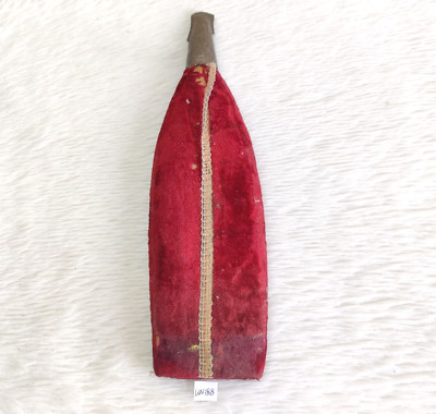 Antique Handmade Khanjar Dagger Velvet Decorated Wooden Cover Original Old WN188