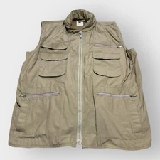 Vintage Tan Ranger Vest Hunting Utility Vest LARGE