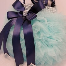 Sale Teen girl/Women Mint Navy Tutu Princess,Ruffle,Frilly, Fancy Wedding Purse