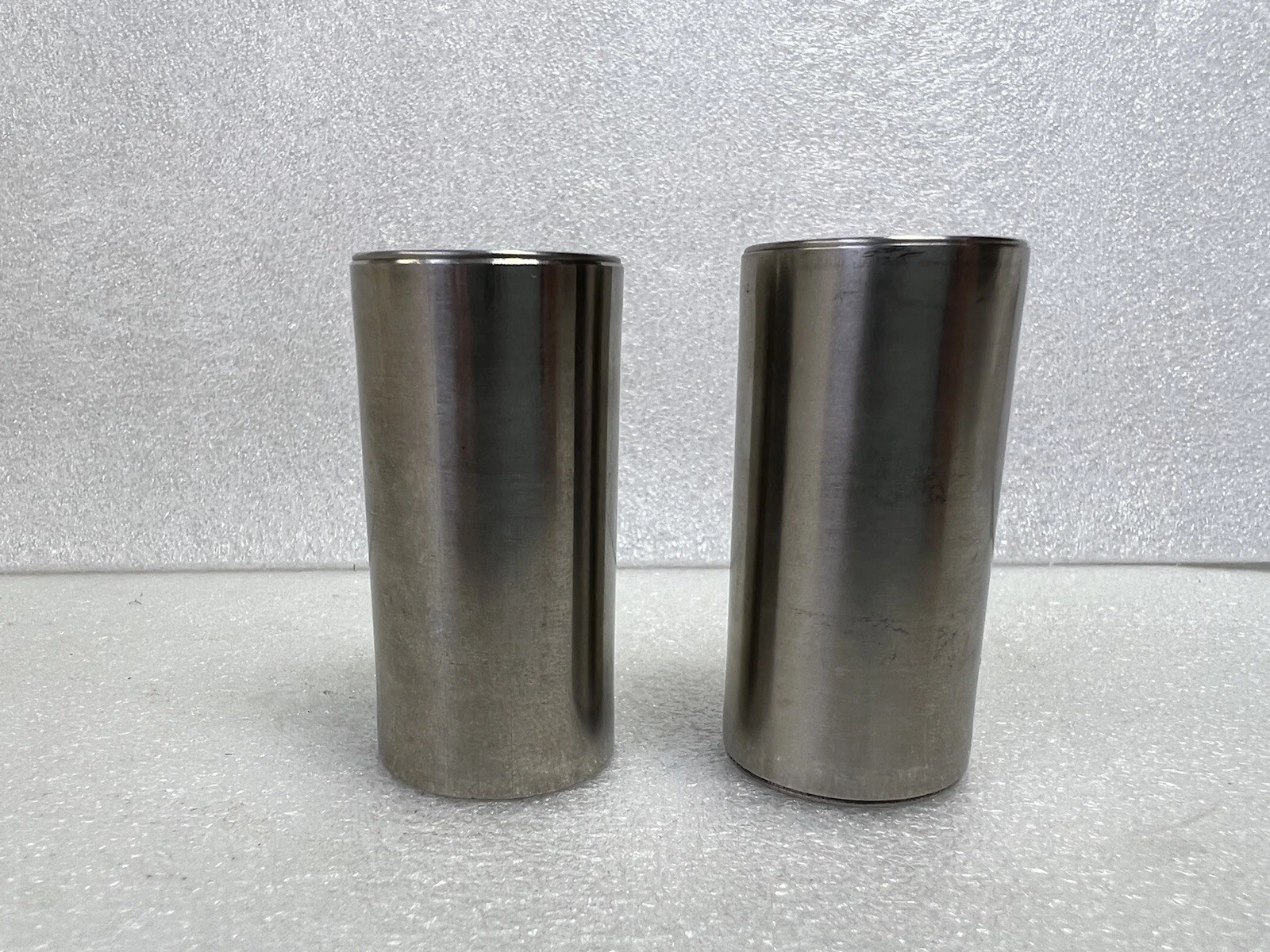 Vintage Georg Jensen 2” Mini Sat & Pepper Shaker Stainless Steel Denmark