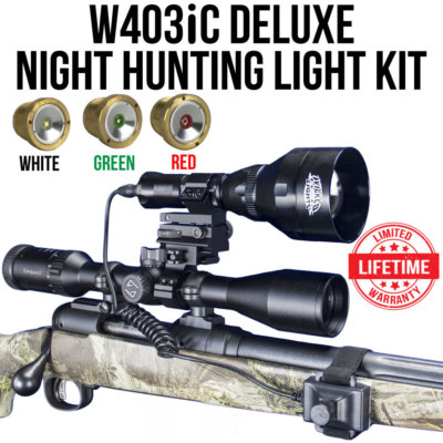Wicked Lights W403iC Deluxe Night Hunting Light Kit for Coyotes & Hogs W2015