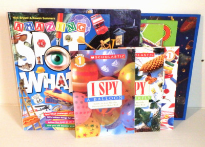 Lot of 8 - I SPY - Look & Find - WHERE ARE THEY - Spot Difference / HB & PB - VG