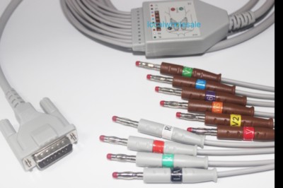 Schiller ECG Cable 10leads AHA For AT1 AT2 AT3 AT5 AT6 AT10 AT60 AT104
