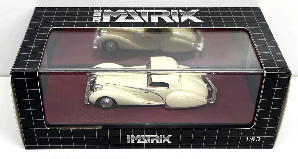 1/43 MATRIX 1936 TALBOT LAGO T150C CABRIOLET FIGONI & FALASCHI N/ILARIO/CHROMES - Image 3 of 3