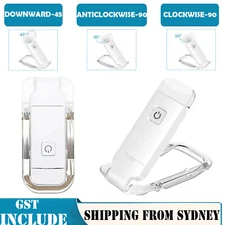 USB Rechargeable Book Night Reading Light Clip USB Recharg Mini LED Lamp White
