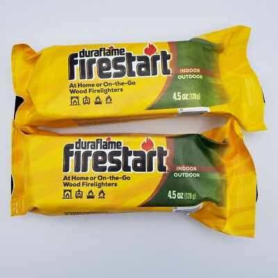 Duraflame Firestart 4.5oz Indoor/ Outdoor Easy Light Fire-starters 2 Packs  | eBay
