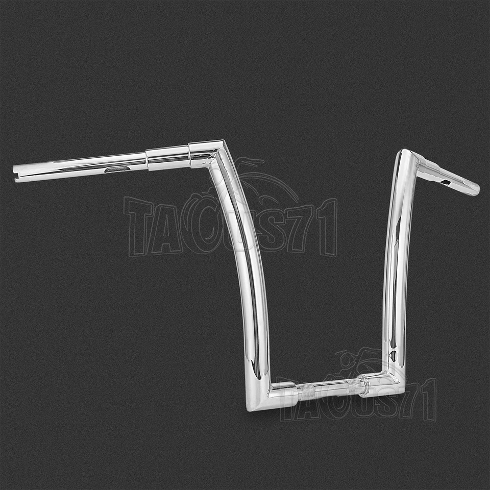 Manillar de 12"" Ape Hangers 1-1/2" Fat Bar ADN Monster para Harley Road King Glide Foto 4 de 4