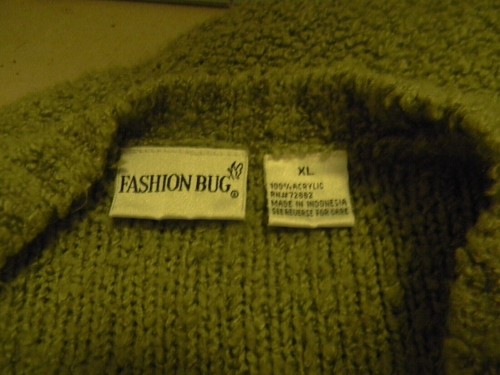 Fashion Bug Green Acrylic Long Sleeve Women's XL Sweater - Picture 5 of 5