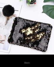 Fashion Sequin Glitter Handbag Cosmetic Makeup Travel Zipper Bags - 8 Options