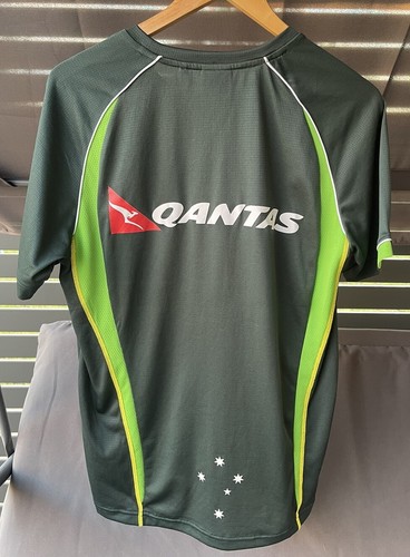 Official Cricket Australia Men’s Size Small ASICS Quantas Training Top - Picture 6 of 12