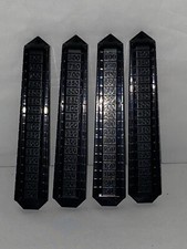 Monopoly Empire Towers Replacement Parts Only 4 Black Pieces 2013