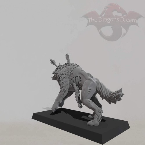 Undead Dire Wolf - Oathmark, Heroquest, Dungeons and Dragons, 5e, Pathfinder - M - Picture 3 of 6