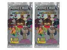 Lot of (2) 2025 Panini Minecraft Challenges Factory Sealed Booster Packs