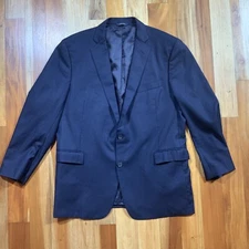 Brooks Brothers Blazer Men's 46L Blue Wool 1818 Regent Saxxon Sport Coat Jacket
