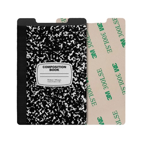 Two Pockets Adhesive Sticker Lycra Wallet Card Holder Pouch Case for Cell Phones - Picture 53 of 78