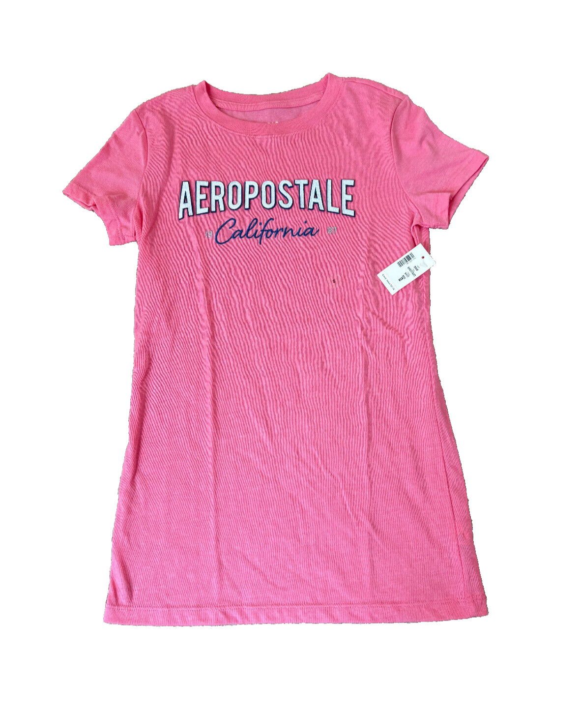 Aeropostale Shirt Womens Small Pink Short sleeve Spellout Classic Crew NWT NEW