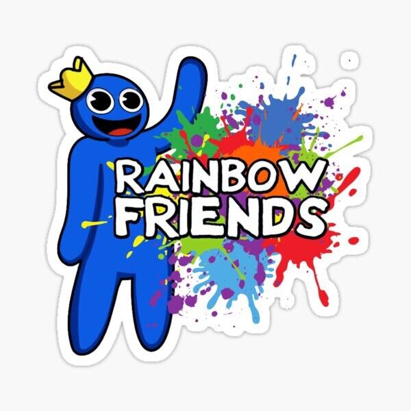 Coloring blue drool and his friends/Rainbow friends baby,kawaii