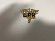 US MEDICAL PROFESSION LICENSED PRACTICAL NURSE (LPN) PIN MEASURES 1 AND 1/16TH