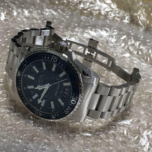 GUCCI Watch DIVE Blue Dial 300M Waterproof YA136203 F/S 731903358171 | eBay