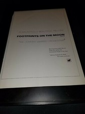 Johnny Harris Orchestra Footprints On The Moon Rare Promo Poster Ad Framed!