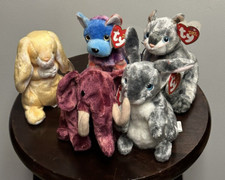 Beanie Baby Lot: New Gen Frisco, Hopper, Hodge-Podge, Grace, Colosso -MINT TAGS!