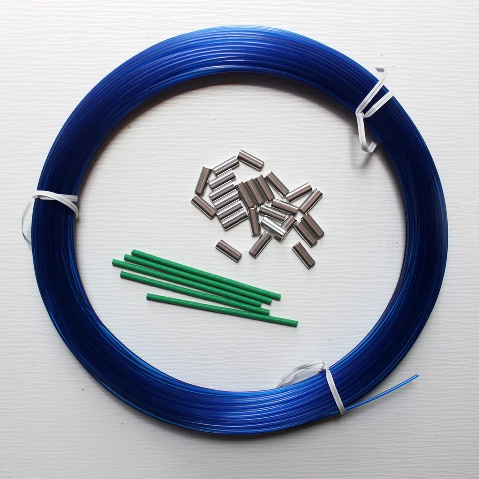 TACKLEWORKS MONOFILAMENT LEADER LINE 2.0MM 100YDS 400LB CRIMPS - BRIGHT BLUE