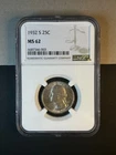 Washington Quarter - 90% SILVER - 1932S - Graded - NGC - MS62 - KEY DATE!