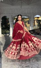 PARTY LEHENGA CHOLI INDIAN DESIGNER BOLLYWOOD LEHNGA WEDDING ETHNIC BRIDAL NEW