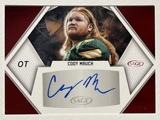 Cody Mauch 2023 SAGE Auto Autograph Red Buccaneers North Dakota State